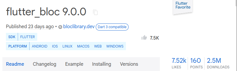 flutter_bloc on pub.dev